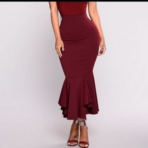 Fashion Nova Twilight Ruffle Skirt